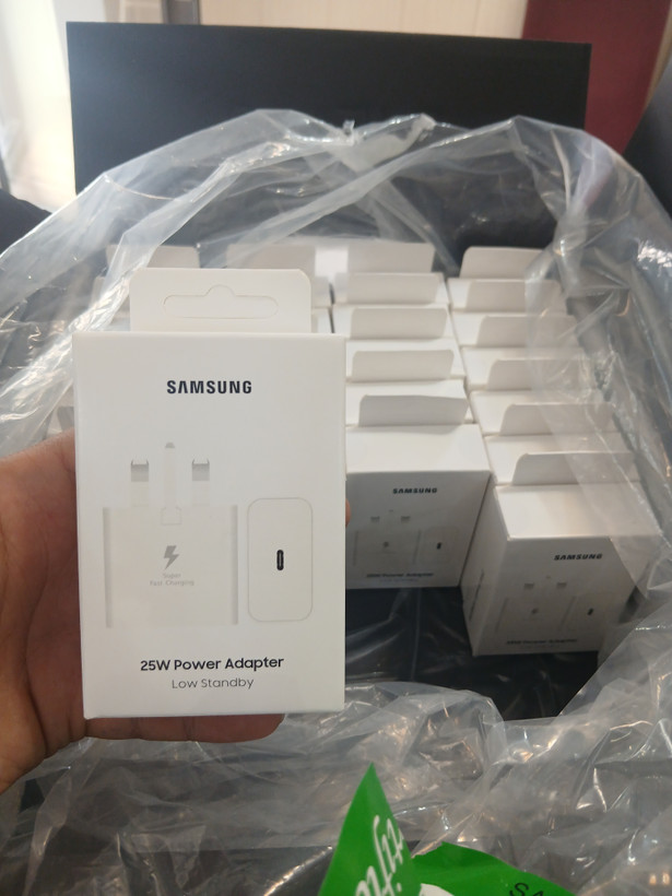 شارژر سامسونگ مدل EP-T2510 25W سه پین همراه کابل اصل برد سولوم ساخت ویتنام +۶ ماه گارانتی + کابل اصل