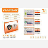 ساعت هوشمند KEQIWEAR مدل KW83 MAX با ۷ بند